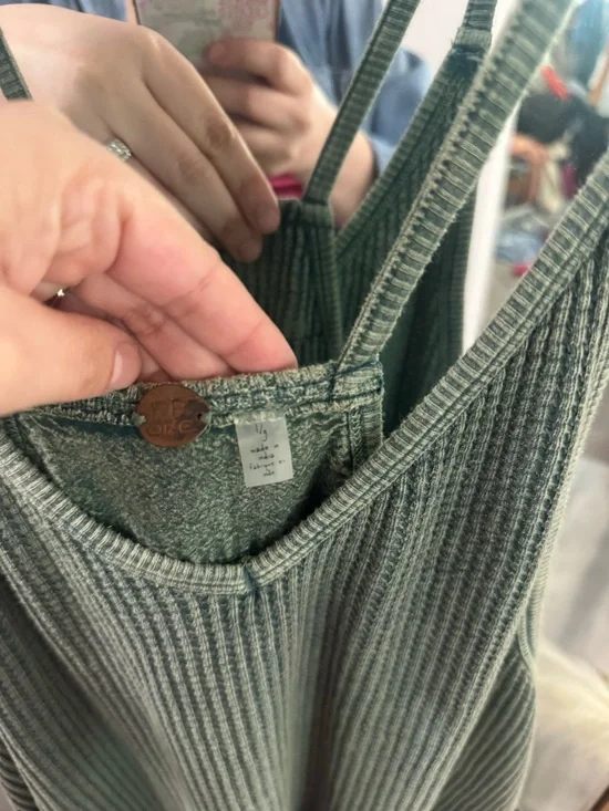 LIKE NEW Free People FP One Frankie Waffle Knit Jumpsuit - Picture 7 of 7